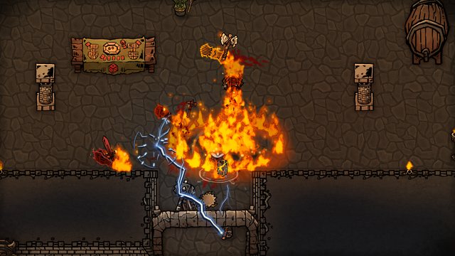 Minion casters hit an invading party with Fireball and Chain Lightning at the same time.