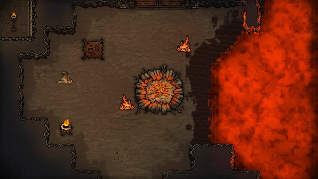 An ember cavern beside the lava, with an ember pit lair for fire elementals.