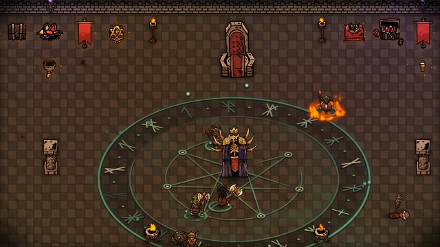 The Dread Lich raises their necrotic circle in a throne hall full of treasure.