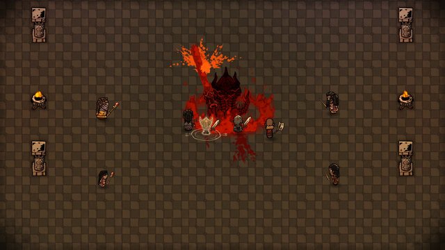 Mortally wounded, the Cinder Demon darkens in their death throes.