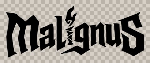 Malignus Logo Flat Black Mono 8483x3592