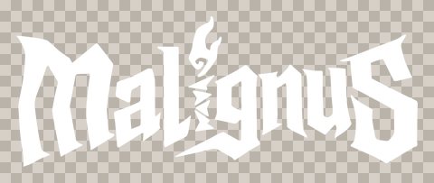 Malignus Logo Flat White 8483x3592
