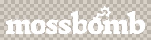 Mossbomb Wordmark White 5396x1436