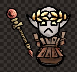 adventurer elf female druid staff front