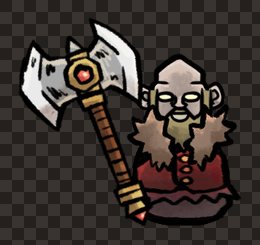 adventurer giant male barbarian axe front