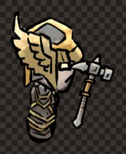 adventurer human female paladin hammer plate side