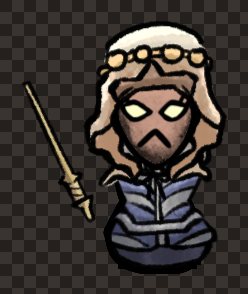 adventurer human female sorcerer wand front