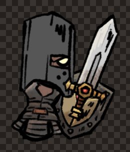 adventurer human male fighter sword shield side