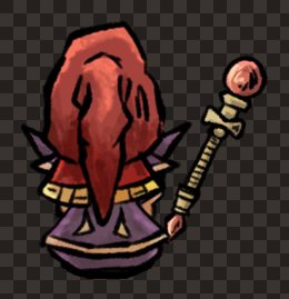adventurer human male wizard staff back