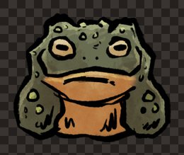 creature giant toad front