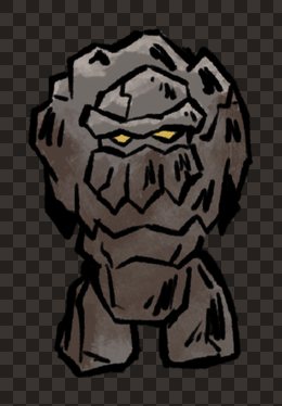 creature stone golem front