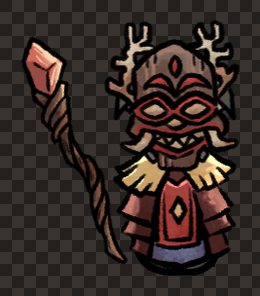 minion gnoll female necromancer staff front