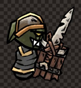 minion goblin male sword shield plate side