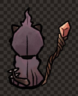 minion kobold male pyromancer staff robe back