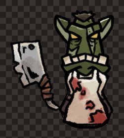 minion orc female cleaver apron front
