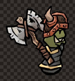 minion orc male axe plate attack side