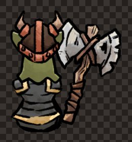 minion orc male axe plate back