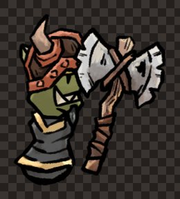 minion orc male axe plate side