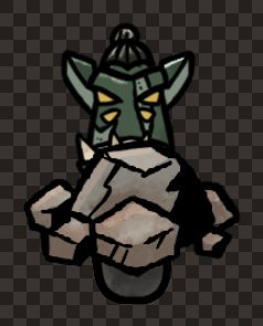 minion orc male carry stone front
